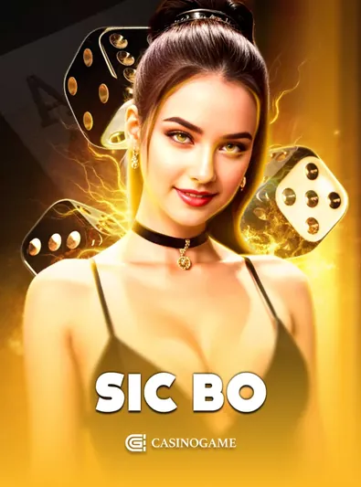 ไอคอนโต๊ะไฮโล Sic Bo หญิงสาวผมยาวพื้นน้ำตาลทอง ในคู่มือ tmb66