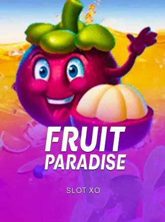 ไอคอนเกมสล็อตมังคุดการ์ตูนสีม่วง Fruit Paradise