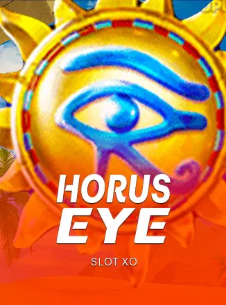 ไอคอนเกมสล็อตดวงตาฮอรัสสีทองน้ำเงิน Horus Eye ในคู่มือ tmb66